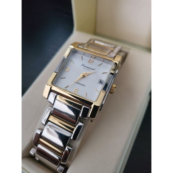 🔥RARE New in Box Gruen-GP 5033 Two Tone Men's Watch - Picture 1 of 6